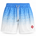 Casablanca Monogram Gradient Swim Shorts – Blue & White