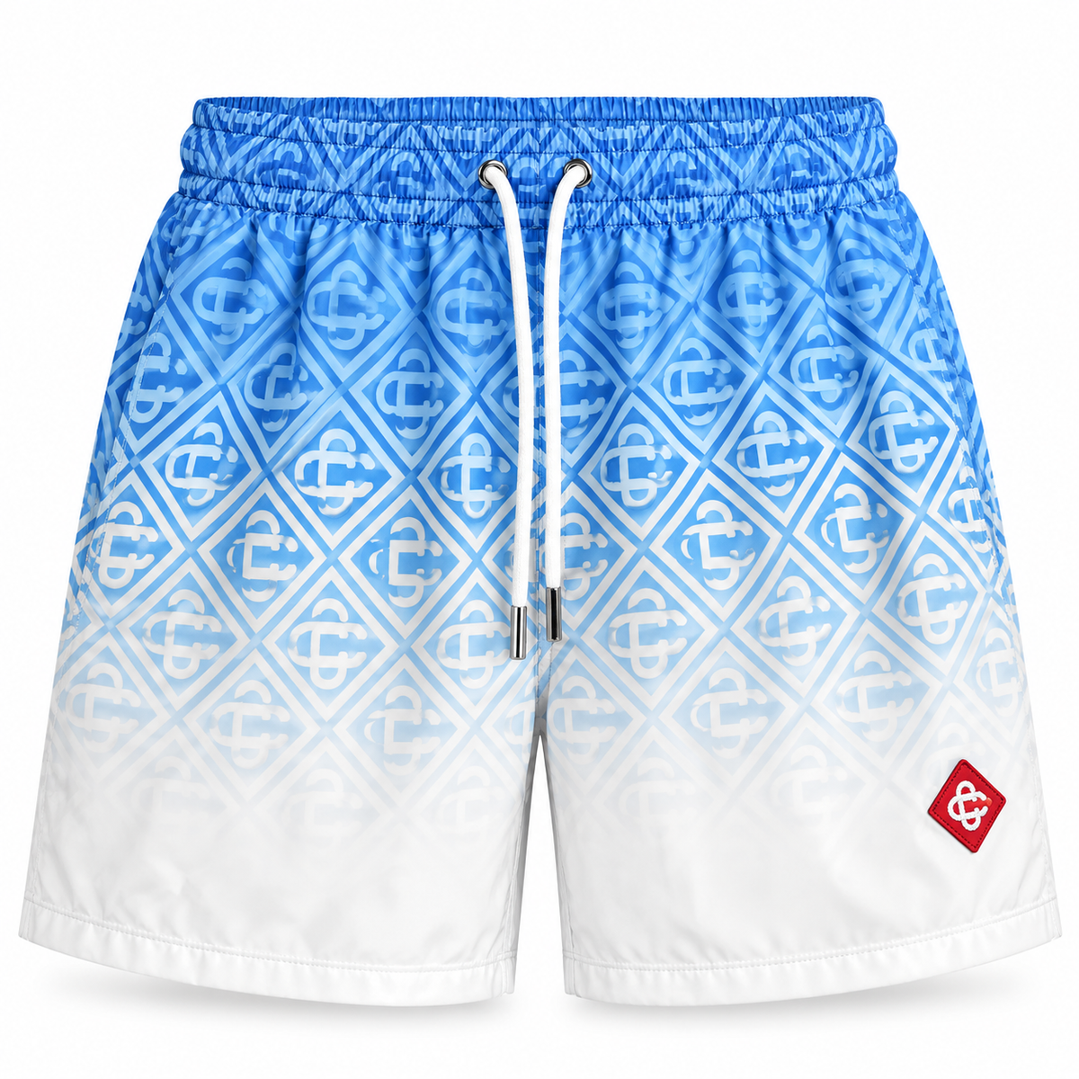 Casablanca Monogram Gradient Swim Shorts – Blue & White
