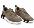Hermès Bounce Low-Top Sneakers – Taupe & Olive