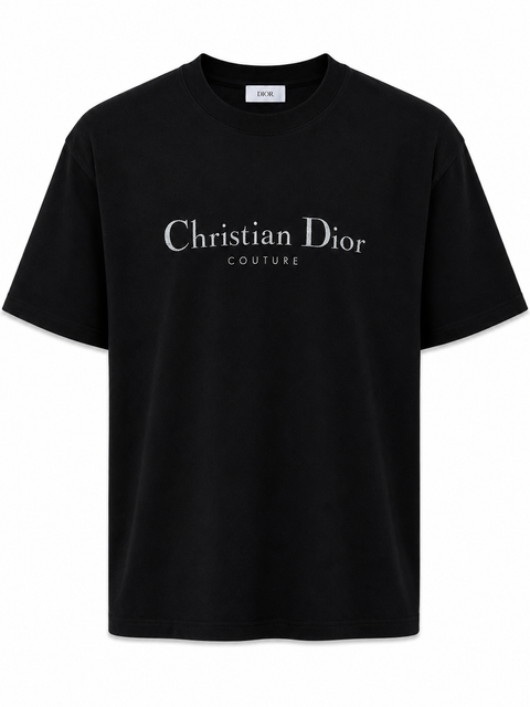 Christian Dior Couture Logo T-Shirt – Black