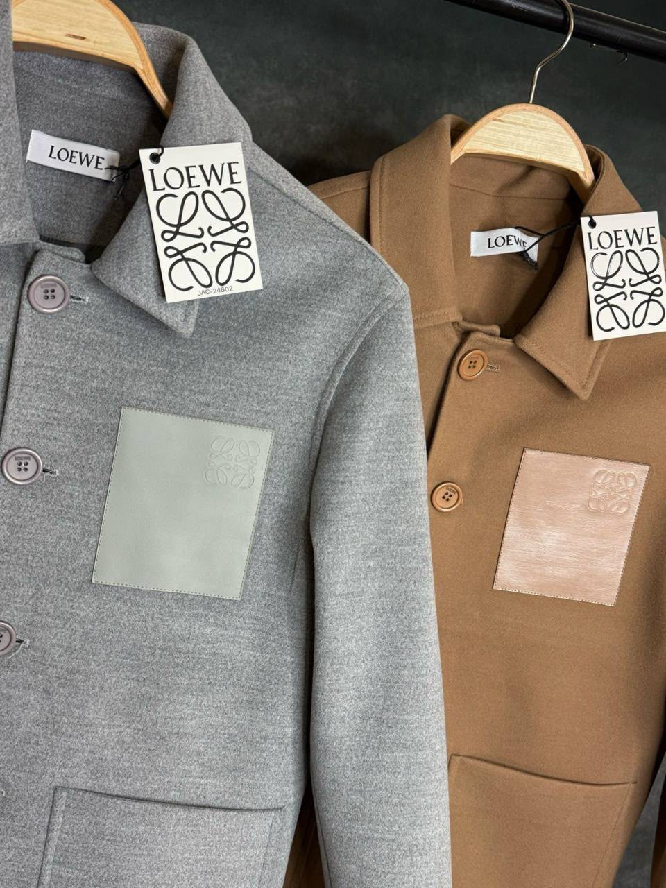 Loewe Anagram Patch Chore Jacket – Camel Beige
