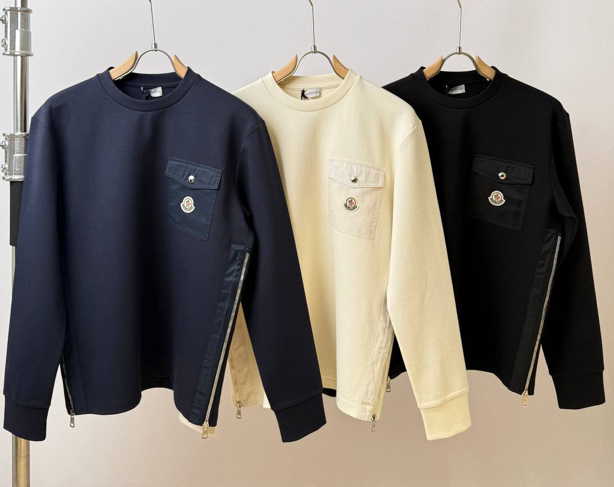 Valentino V Logo Crewneck Sweatshirt – Off White