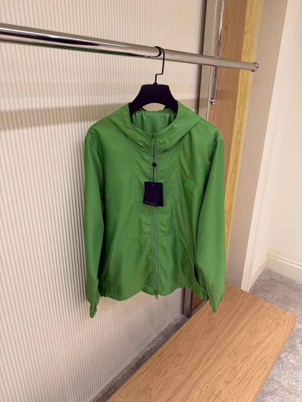 Louis Vuitton Green Hooded Windbreaker Jacket