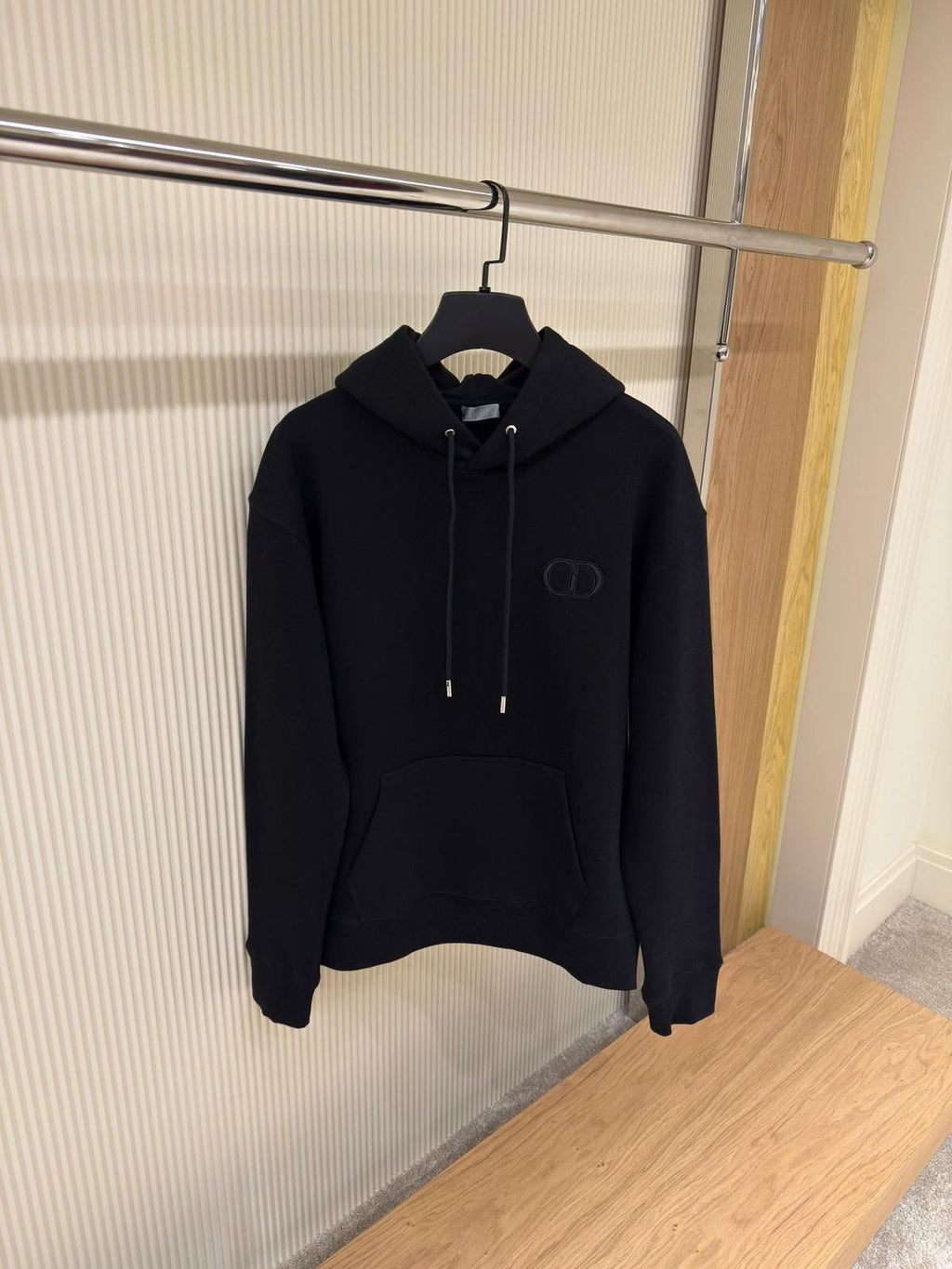 Dior CD Logo Hoodie – Black