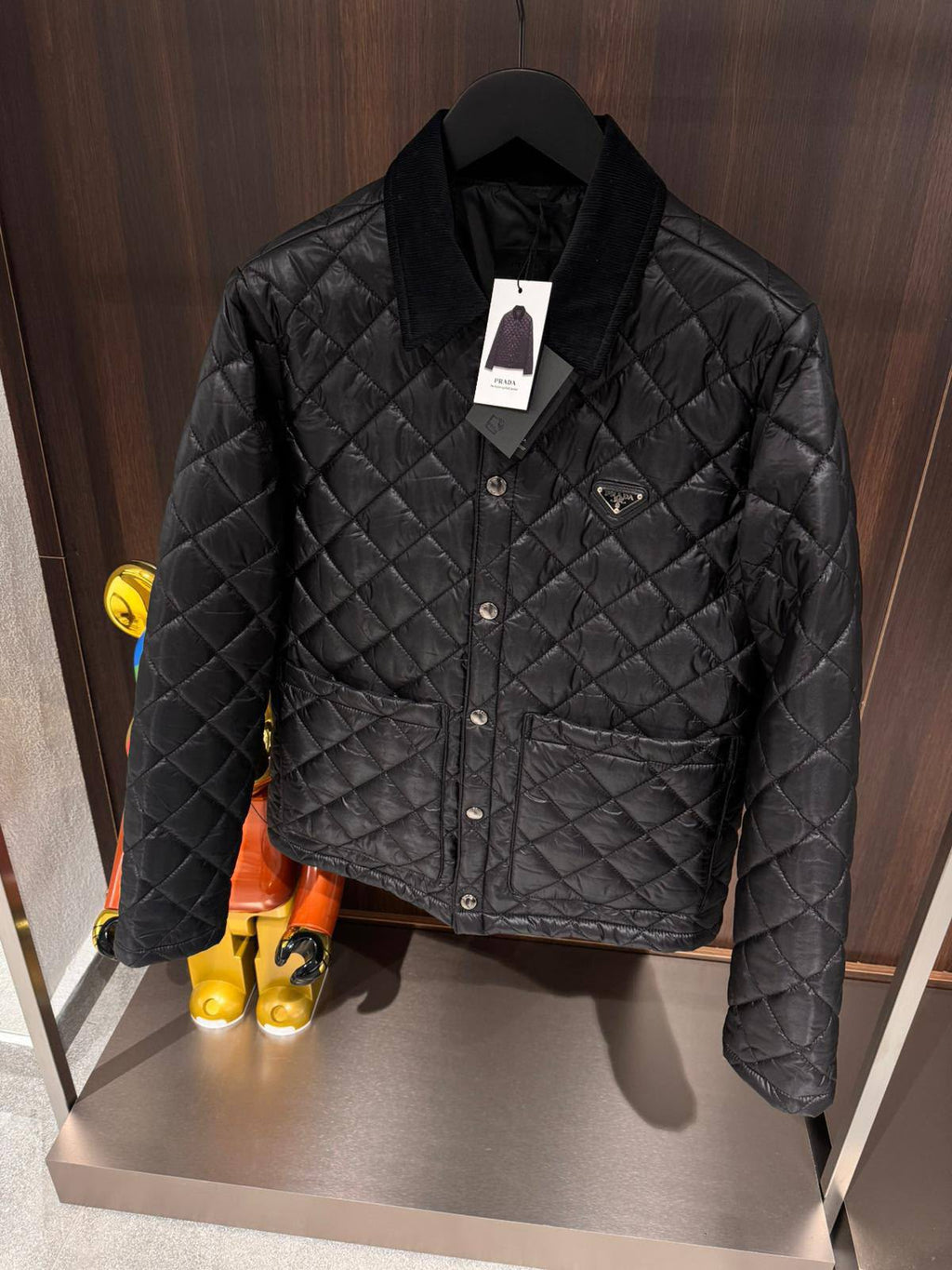 Prada Quilted Jacket – Black