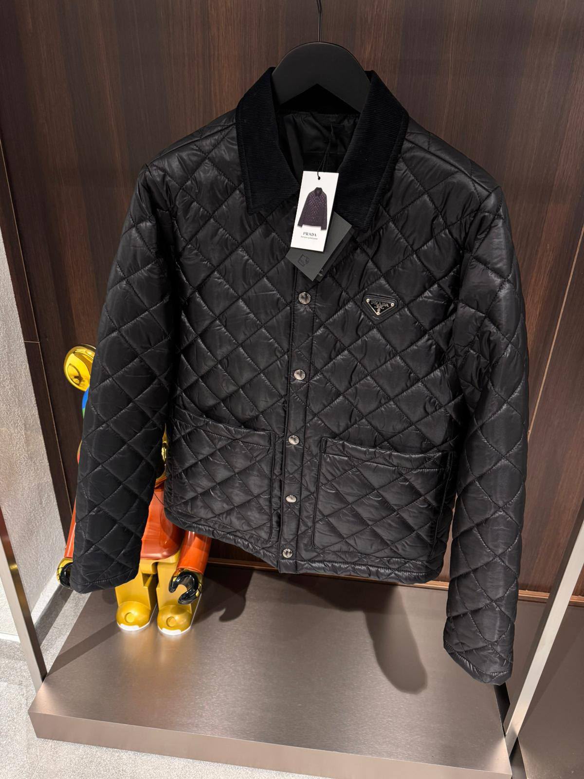 Prada Quilted Jacket – Black