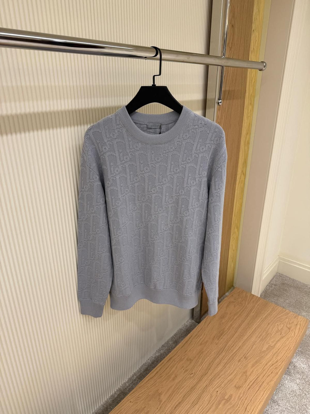 Dior Oblique Grey Knitted Sweater