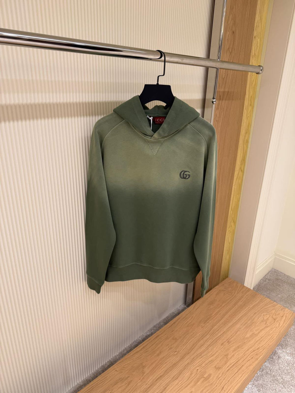 Gucci Olive Green GG Logo Hoodie