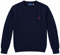 Polo Ralph Lauren Navy Cable-Knit Sweater