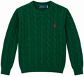 Polo Ralph Lauren Green Cable-Knit Sweater