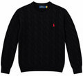 Polo Ralph Lauren Black Cable-Knit Sweater