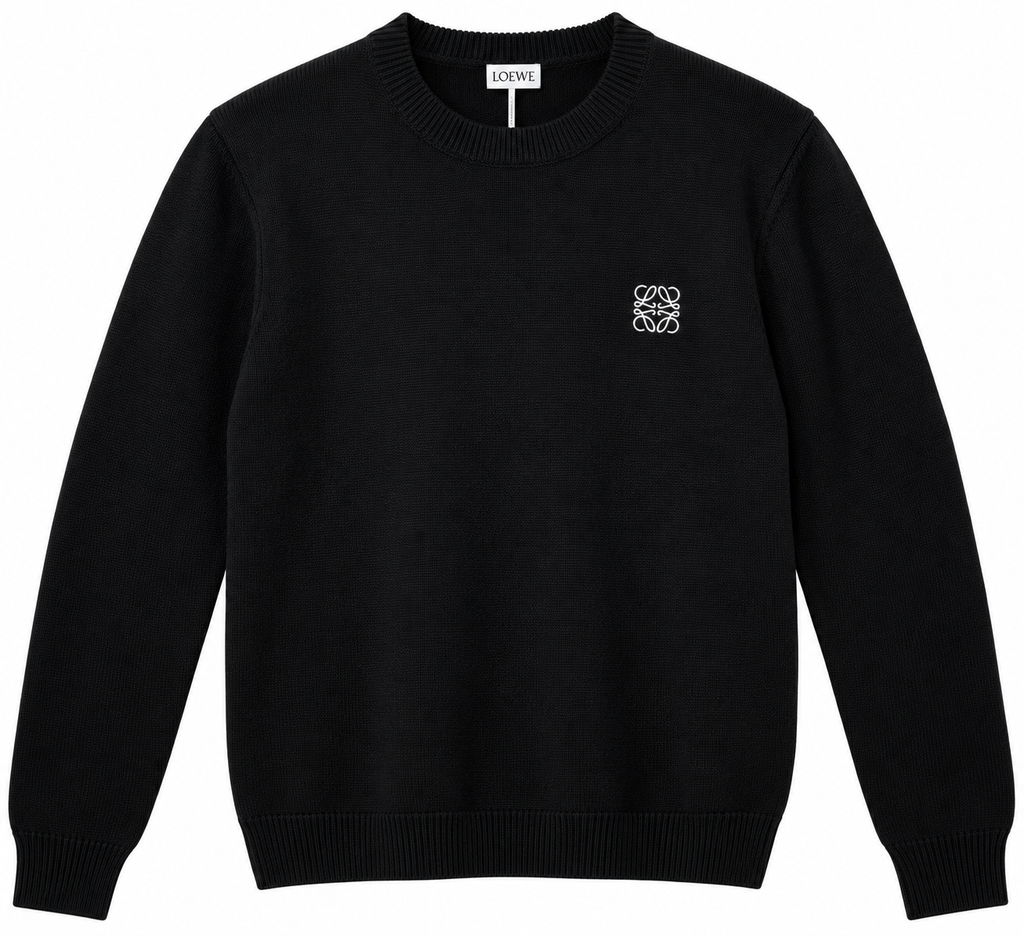 LOEWE Black Anagram Knitted Sweater