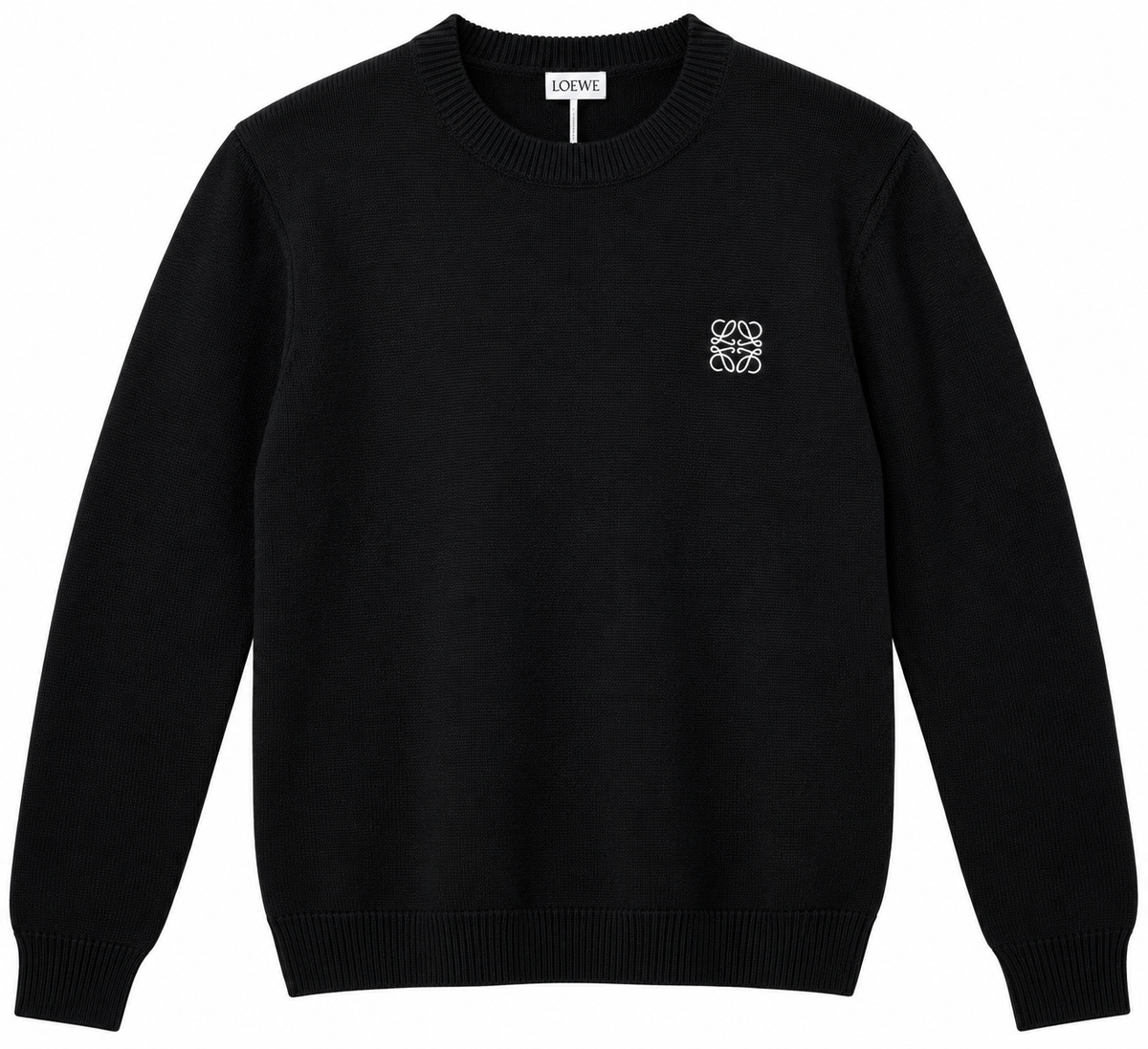 LOEWE Black Anagram Knitted Sweater