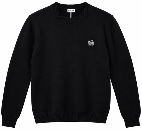 LOEWE Black Anagram Knitted Sweater