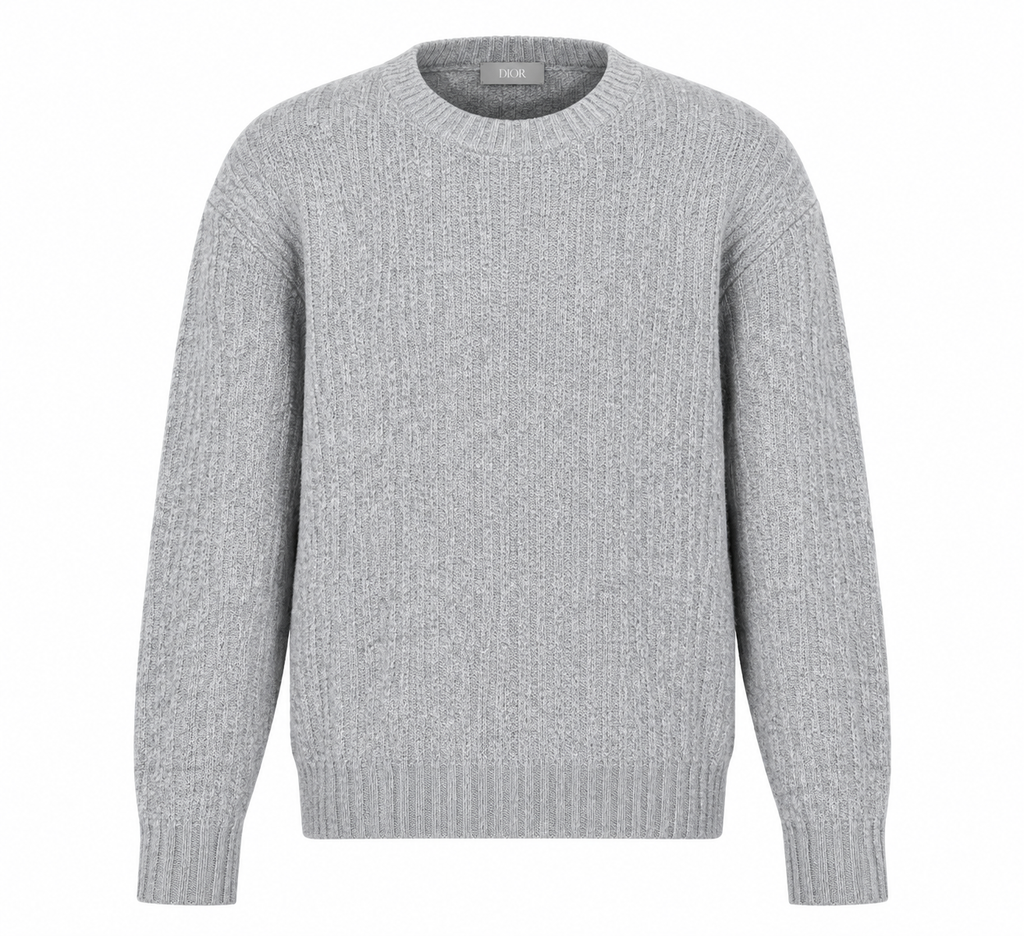 Dior Oblique Grey Knitted Sweater