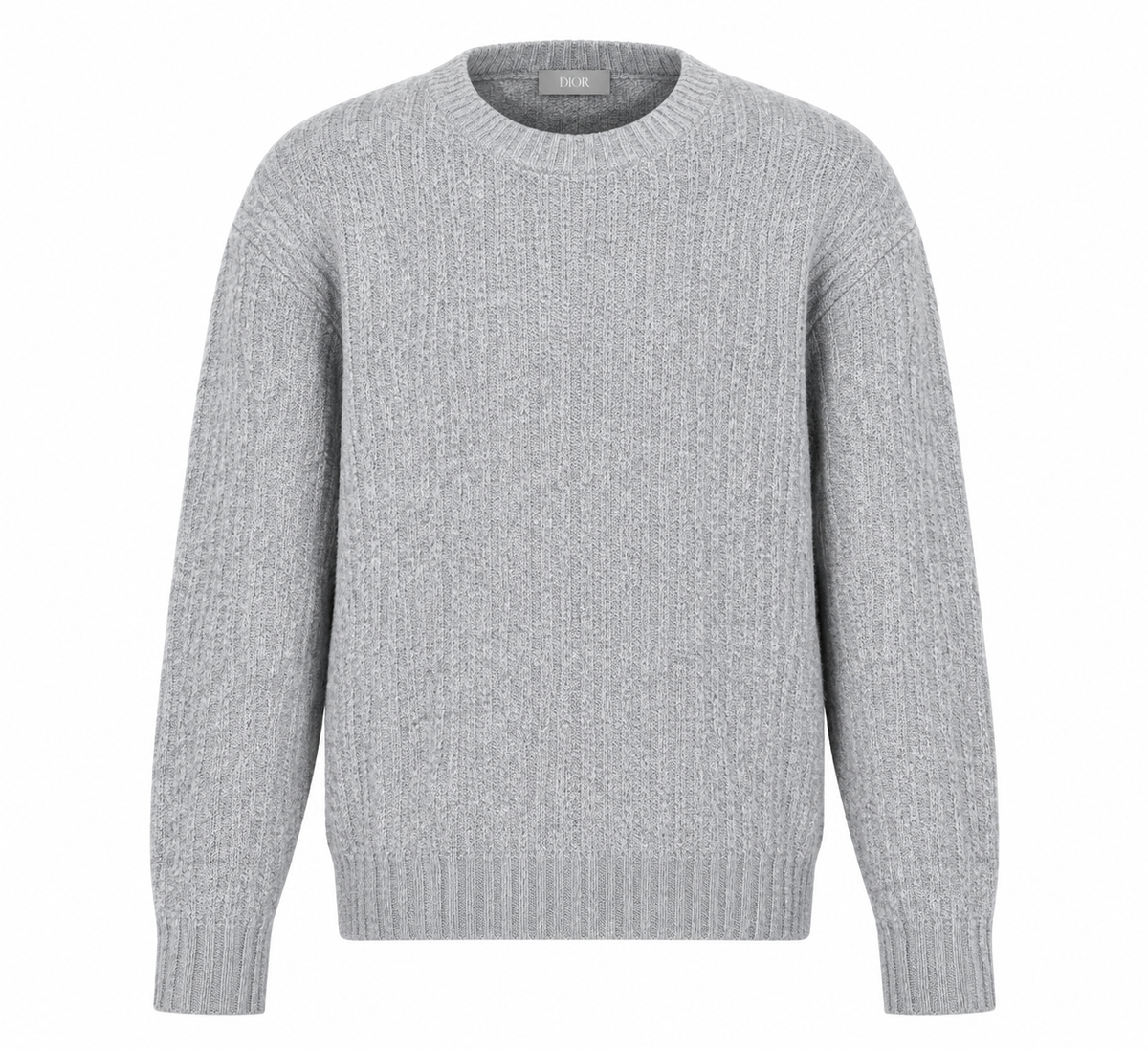 Dior Oblique Grey Knitted Sweater