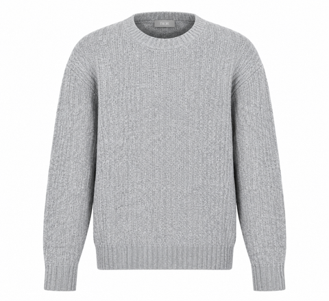 Dior Oblique Grey Knitted Sweater