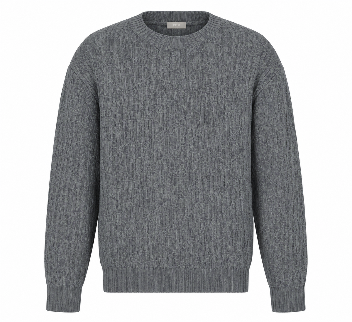 Dior Oblique Dark Grey Jacquard Sweater