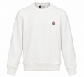 Moncler White Logo Patch Crewneck Sweatshirt