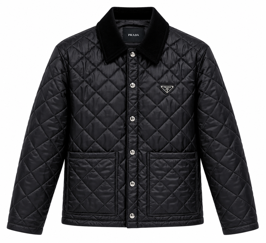 Prada Quilted Jacket – Black