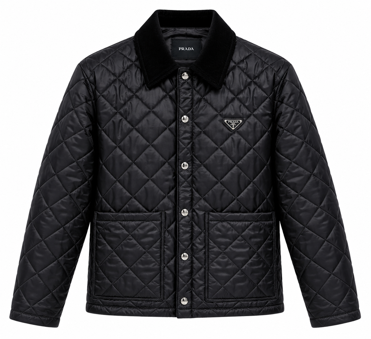 Prada Quilted Jacket – Black