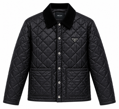 Prada Quilted Jacket – Black