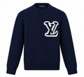 Louis Vuitton LV Intarsia Crewneck Sweater – Navy Blue