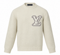 Louis Vuitton LV Intarsia Crewneck Sweater – Ivory White