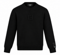 Fendi Black Tonal FF Logo Knit Sweater