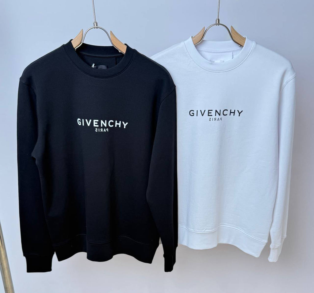 Givenchy White Logo Crewneck Sweatshirt