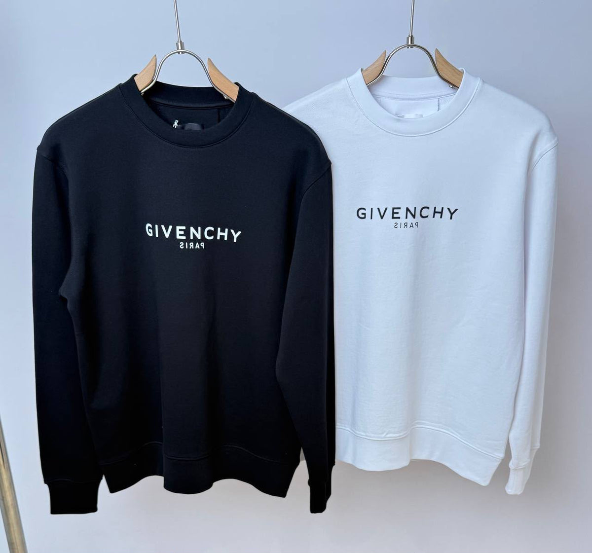 Givenchy White Logo Crewneck Sweatshirt