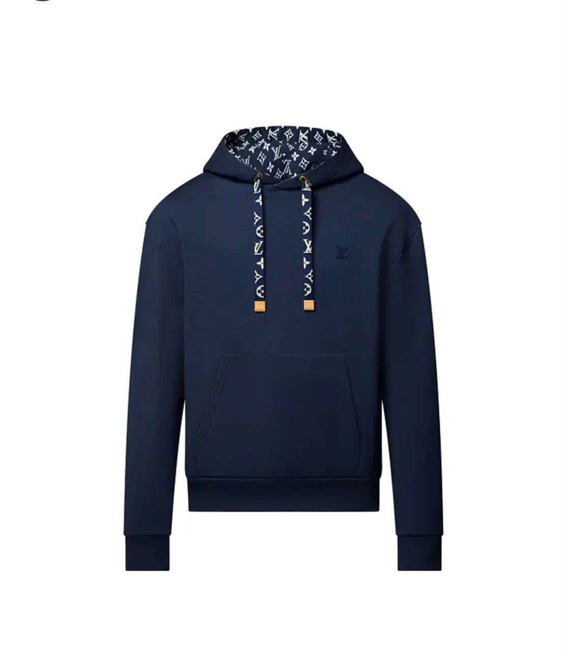 Louis Vuitton Navy Blue Monogram Hoodie