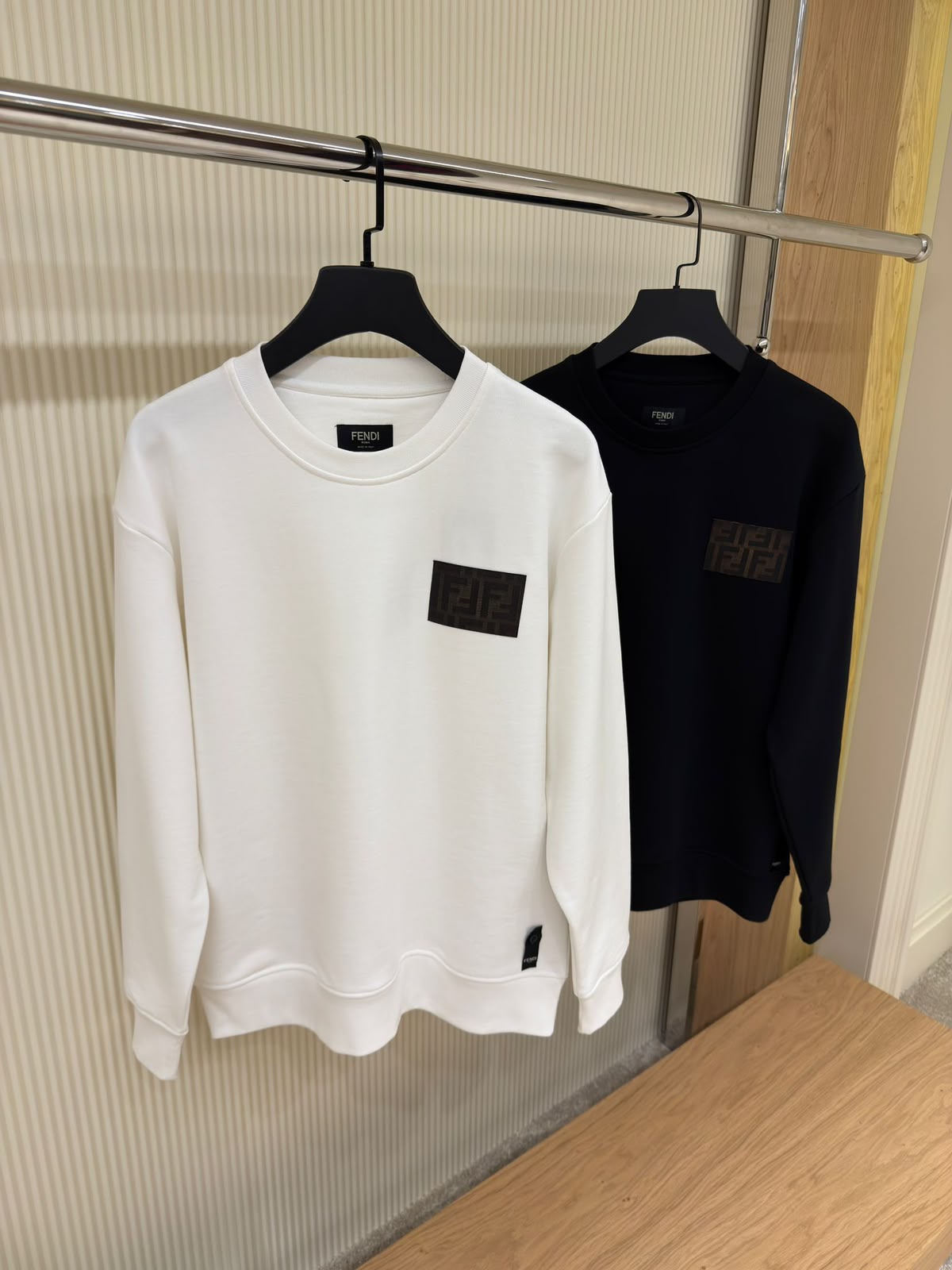 Fendi FF Logo Patch Sweatshirt – Black