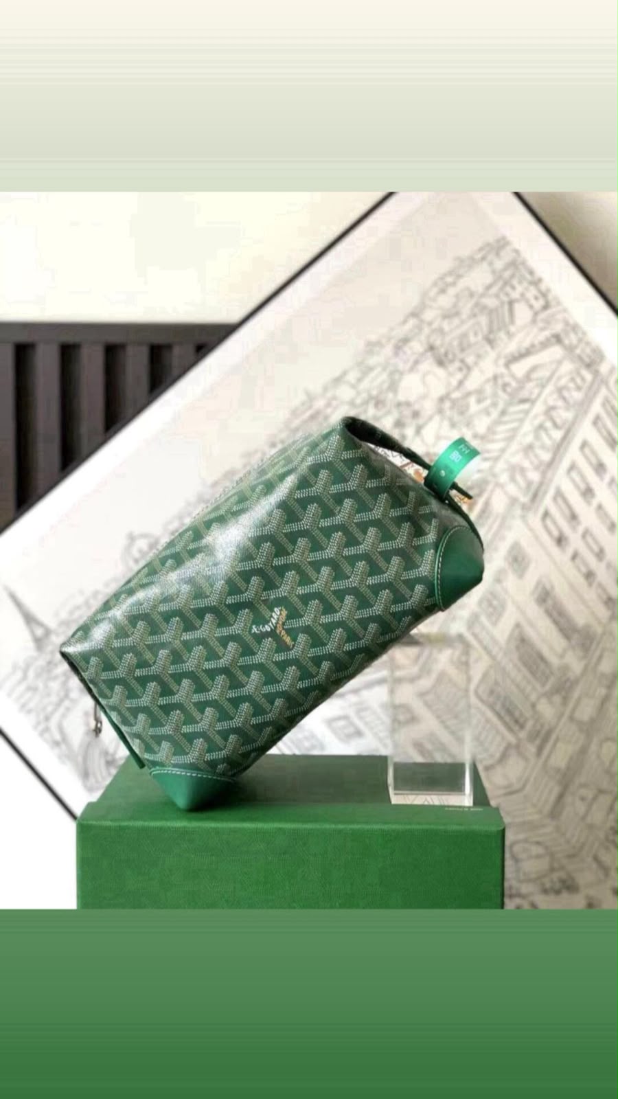 Goyard Goyardine Toiletry Pouch – green