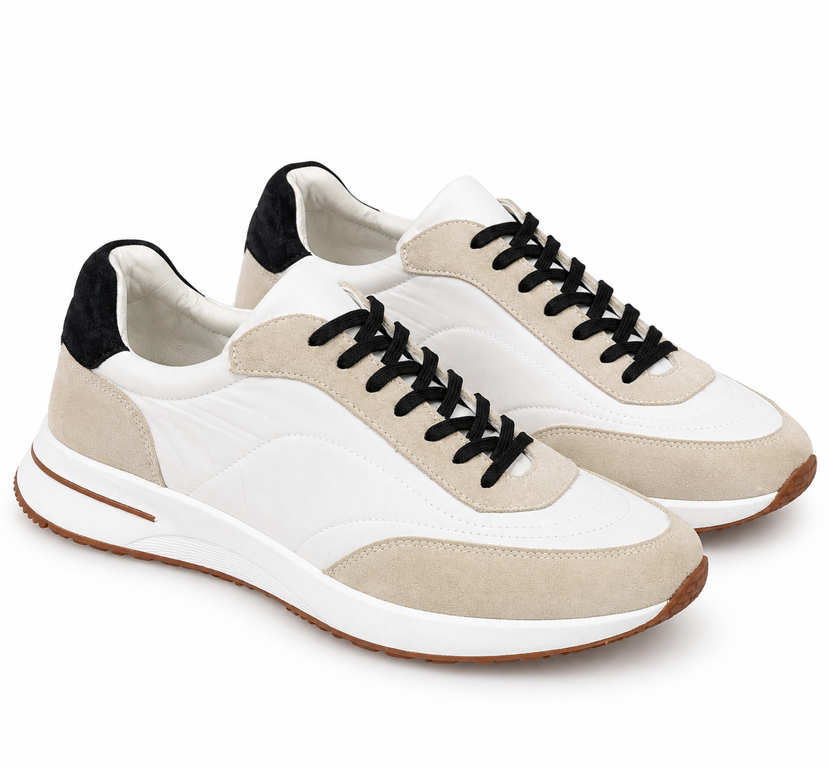 Loro Piana Runner Sneakers – White & Beige