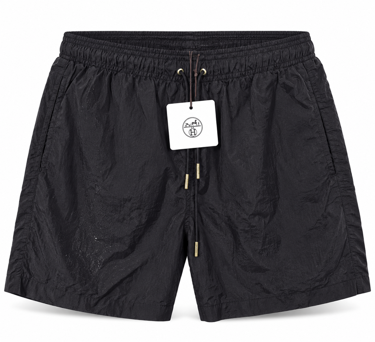 Hermès Drawstring Swim Shorts – Black
