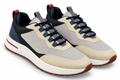 Loro Piana Technical Mesh Runner Sneakers – Stone Grey, Cream & Navy