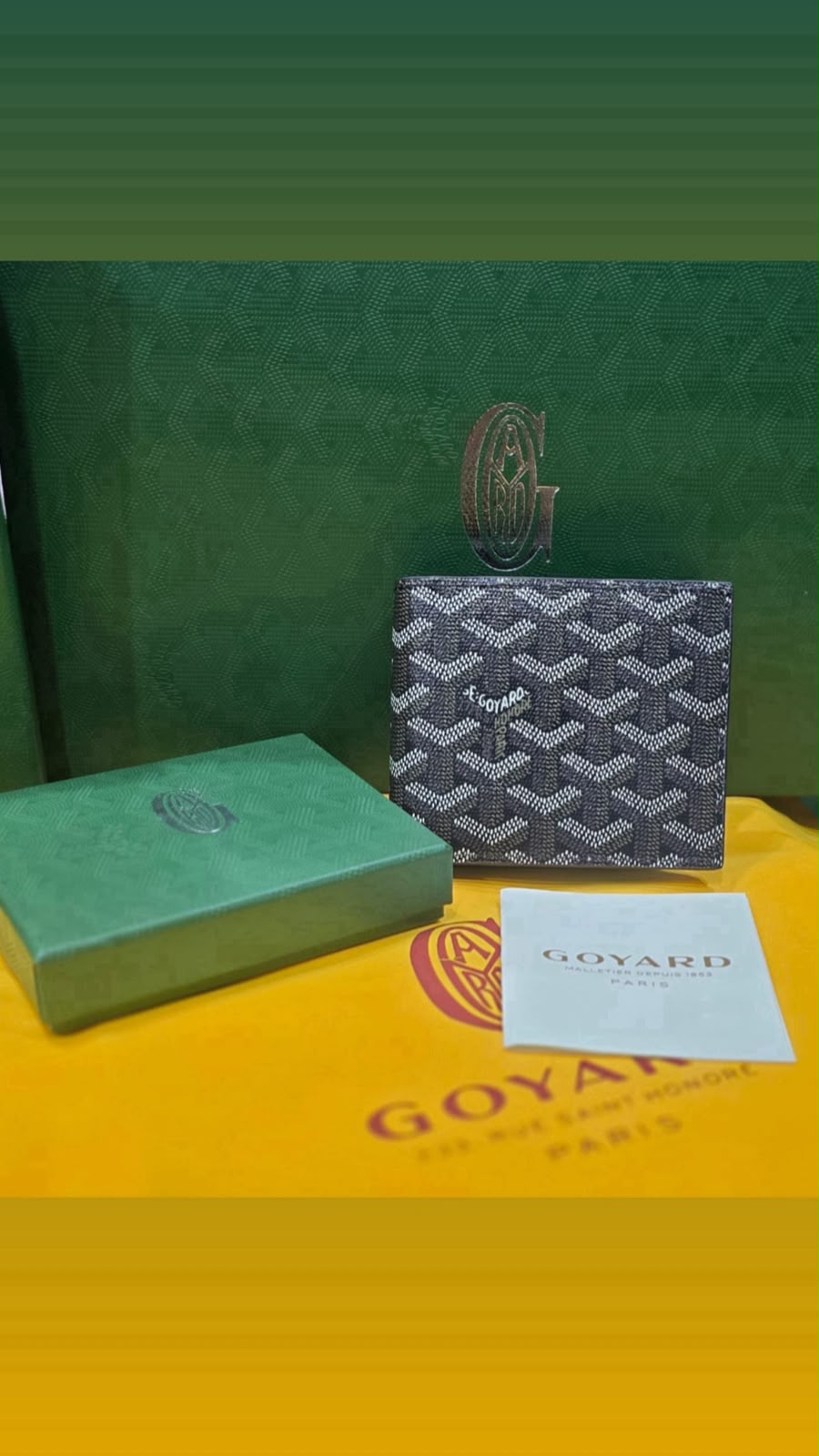 Goyard Saint Florentin Bifold Wallet – Black & Silver
