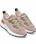 Brunello Cucinelli Knit Runner Sneakers – Dusty Rose & Beige