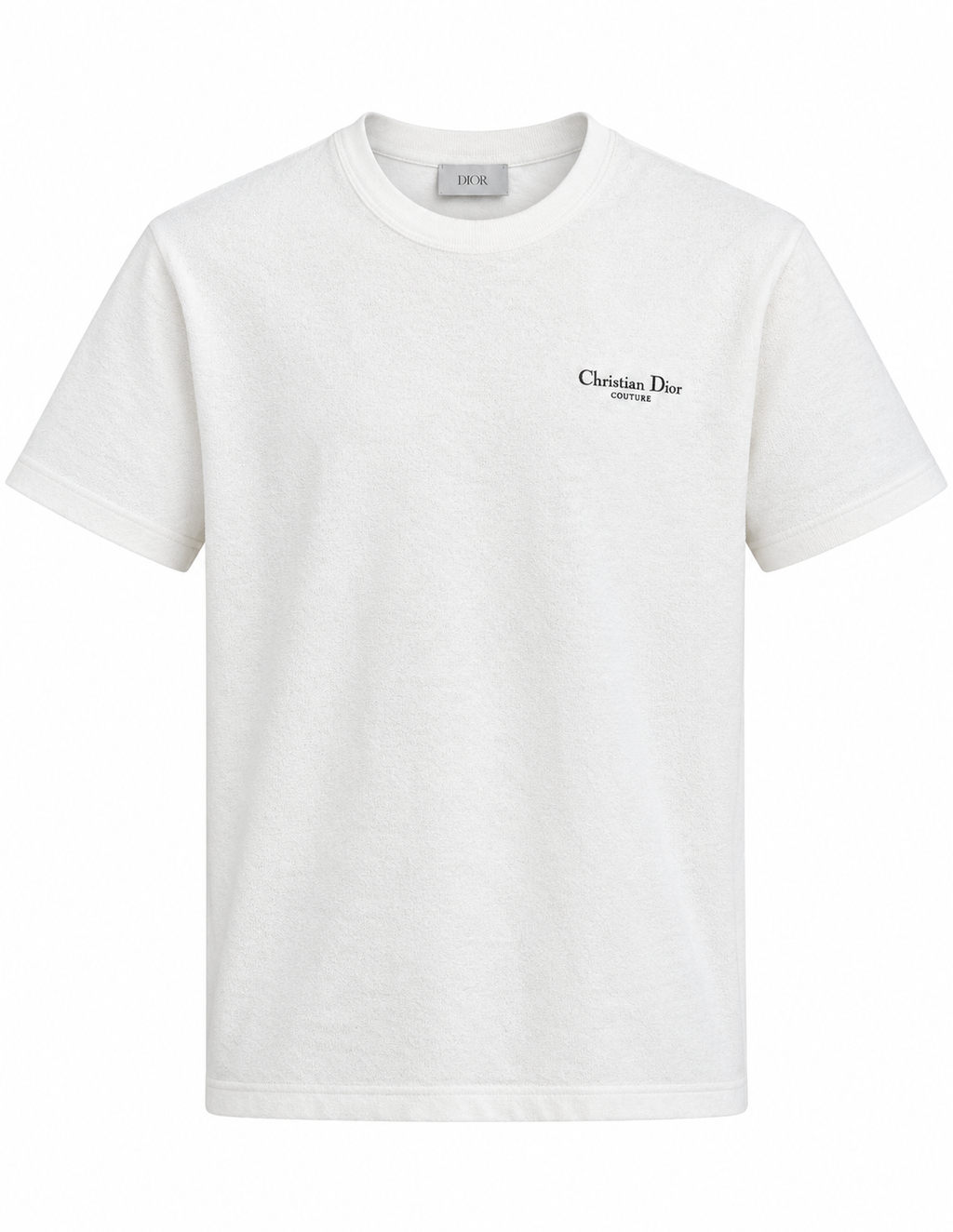 Dior Christian Dior Couture Textured T-Shirt –white