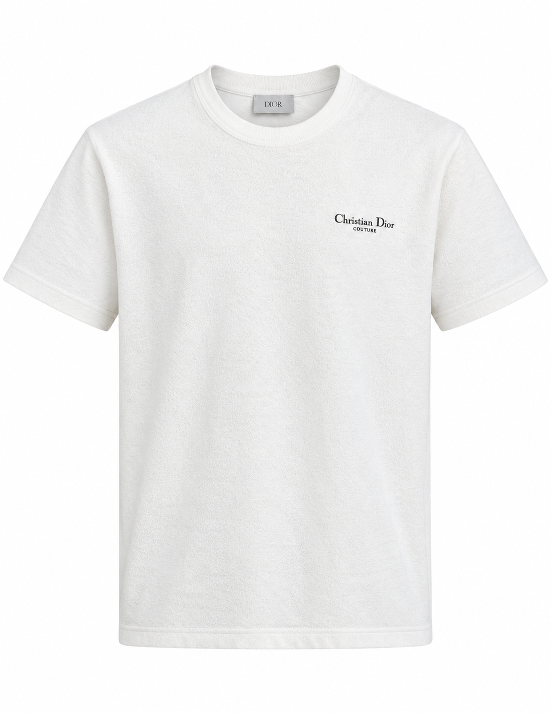 Dior Christian Dior Couture Textured T-Shirt –white
