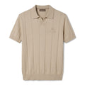 Loro Piana Vertical Rib Knit Polo – Beige