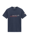 Moncler Multi Logo Graphic T-Shirt – Navy Blue