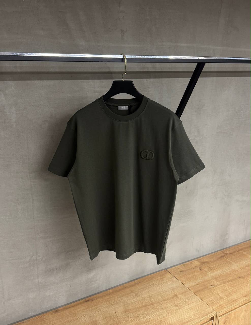 Dior CD Icon T-Shirt – dark olive