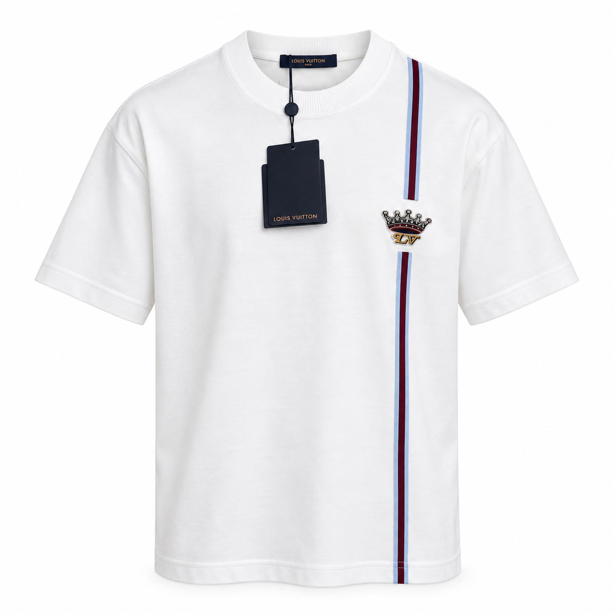 Louis Vuitton Crown Stripe T-Shirt – White