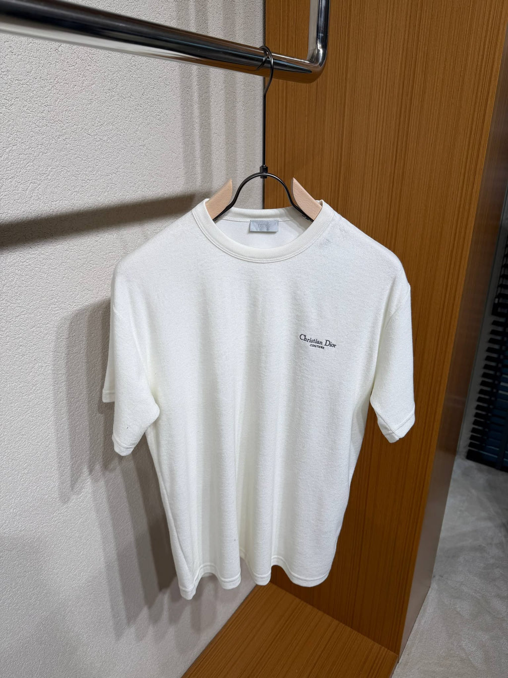 Dior Christian Dior Couture Textured T-Shirt –white