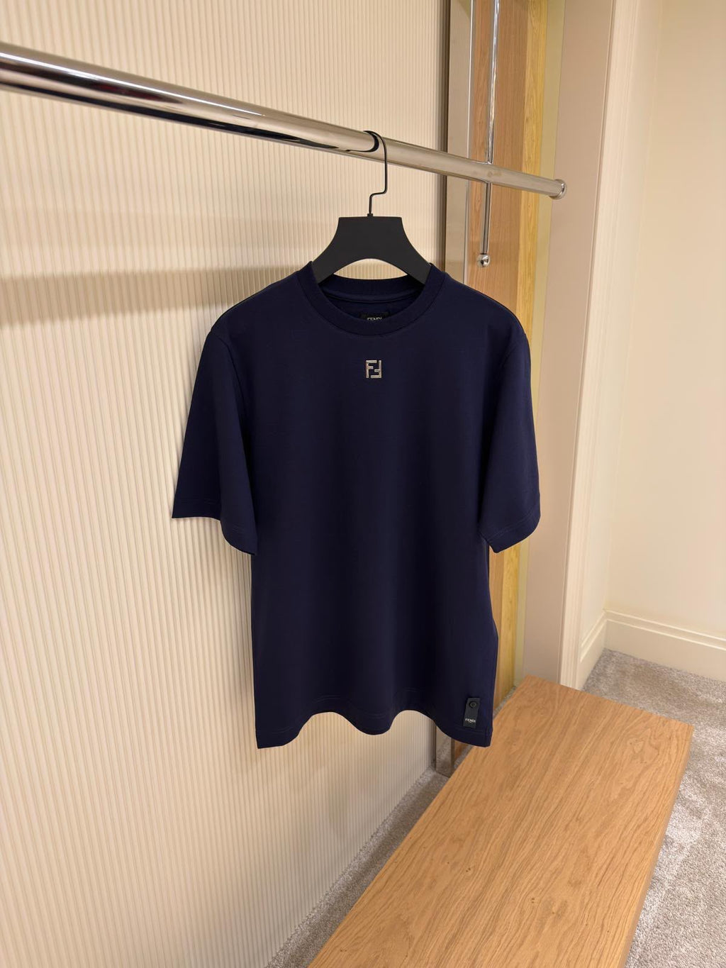 Fendi FF Logo T-Shirt – Navy Blue