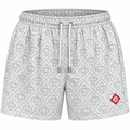 Casablanca Monogram Swim Shorts – White & Grey