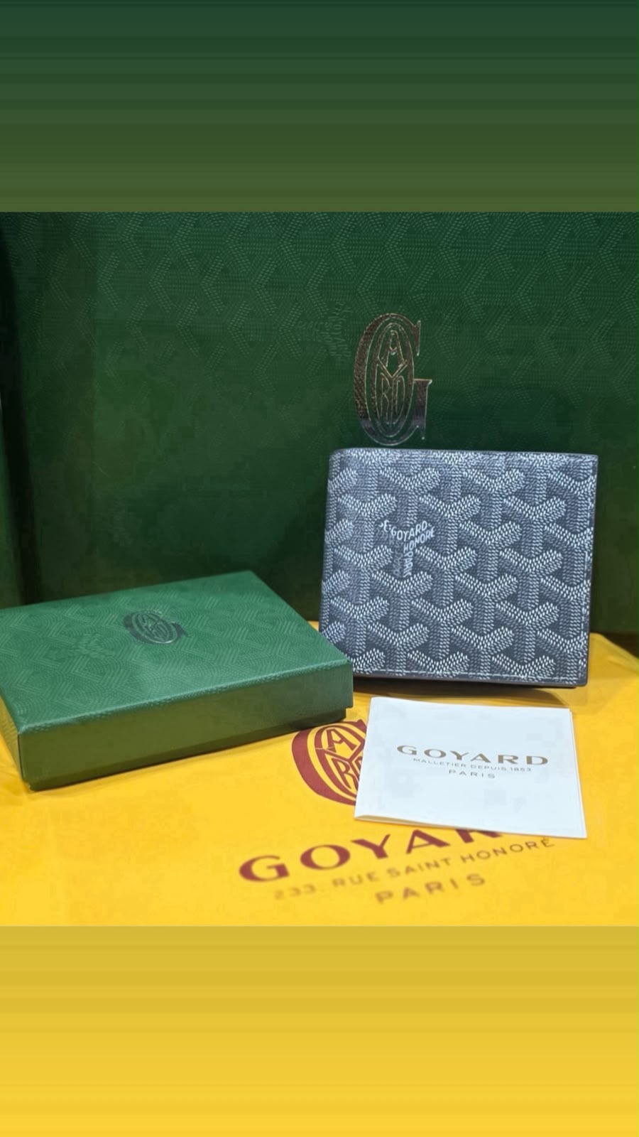 Goyard Victoire Bifold Wallet – Grey