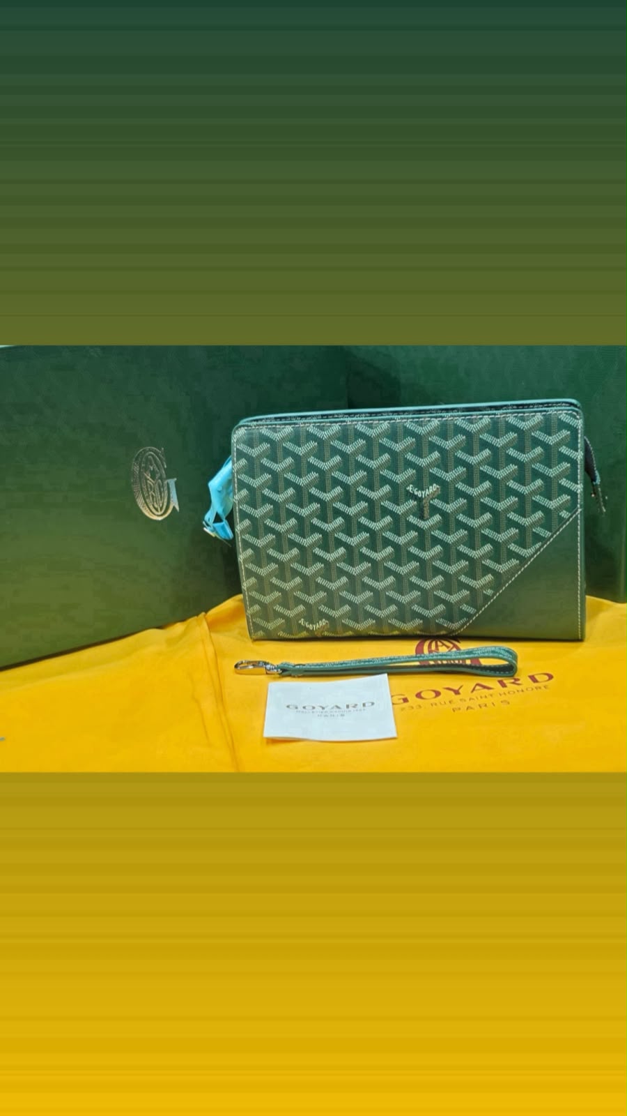Goyard Senat MM Pouch – Green